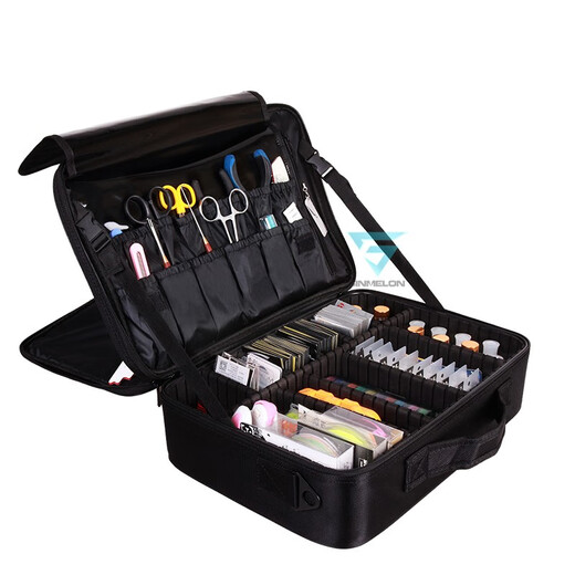 Xinmeilun fishing gear storage bag multi-functional storage box fishing supplies equipment fishing gear bag fishing tool box accessories box collection large size (three layers) 36*27*13