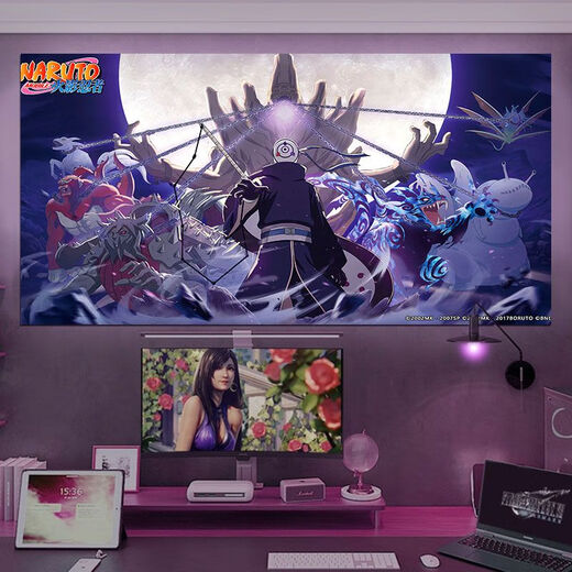 Karora Naruto mobile game poster wall sticker Uchiha Madara Obito Akatsuki organized dormitory bedroom self-adhesive painting FY(PP)1463 width 60cm-height 30cm