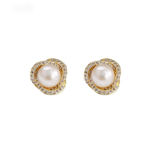 Flash engraved earrings for women, retro temperament, versatile and high-end, Valentine's Day birthday gift earrings for mom and girlfriend