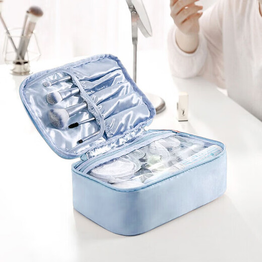 Lohas travel cosmetic bag, large-capacity portable toiletry and skin care product storage bag, a must-have artifact for women traveling on business