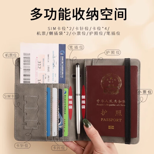 Bag Jiangong Passport Viaje en el extranjero