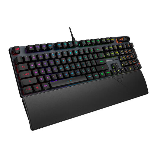ROG Ranger 2RX PBT version mechanical keyboard wired e-sports gaming keyboard RX blue axis RGB backlight waterproof and dustproof keyboard 104-key chicken/fearless contract black
