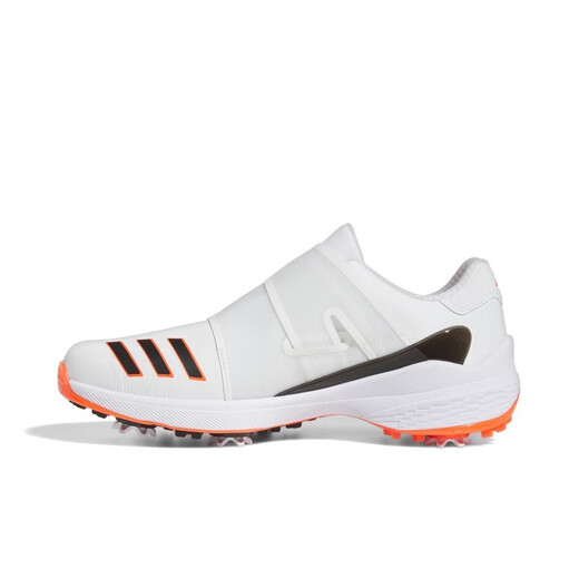 阿迪达斯 （adidas）高尔夫球鞋男士ZG23系列新款时尚轻量防侧滑防泼水BOA舒适运动鞋 GY9716 白/一号黑/半荧光红 44 （UK9.5）