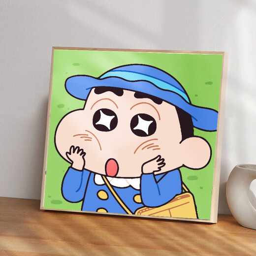 diy数字油画卡通儿童动漫玉桂狗手工填色手绘丙烯油彩画小尺寸 WT831 20*20cm/实木内框+颜料+画笔