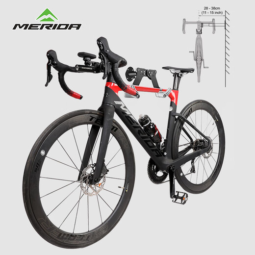MERIDA Merida bicycle indoor wall-mounted vertical parking rack mountain road bike home wall-mounted hook display rack black