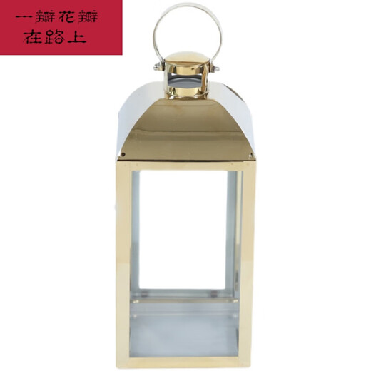 
Candlestick Candlelight Dinner European simple stainless steel light luxury candlestick ornaments golden silver windproof wind light romantic 6629 silver