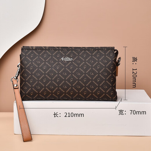 Jinlilai Lady's Clutch Bag 2025 Neue gedruckte Trendhandtasche Vielseitige Mode Frauenbeutel Frauentag Geschenke für alte Farbe [FC503036-1c53]
