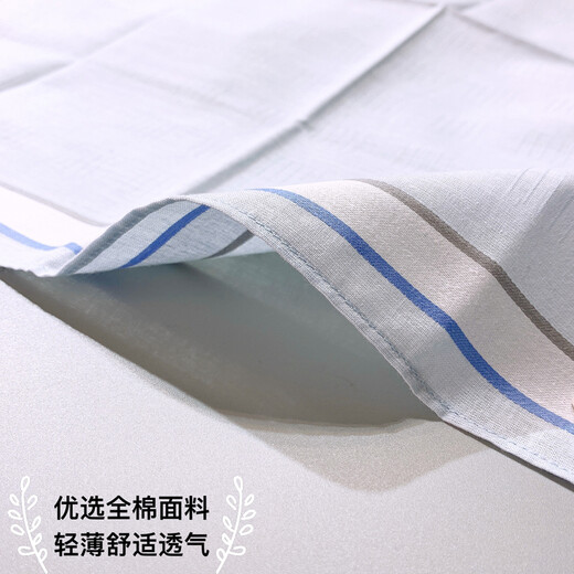 Zeluo Yankai Mandkerchief de style ancien pour hommes et messieurs portez un mouchoir en coton pur pour tous les coton absorbant Sweat Square Scarpe Colorage à rayures Light Square de mariage compagnon à main Yankai: Café léger [sac à enveloppe unique]