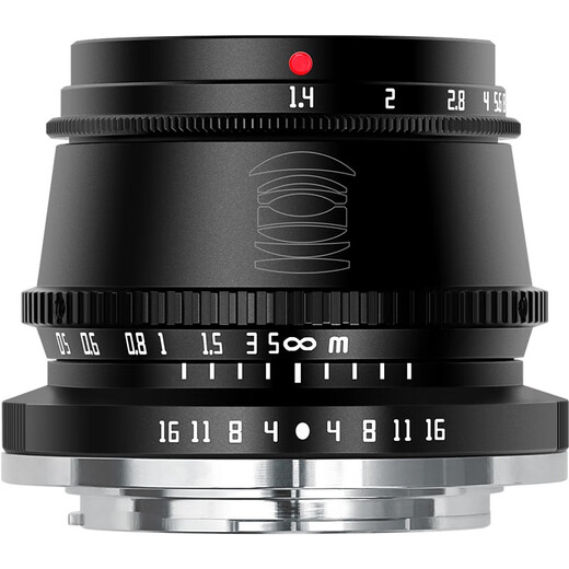 Mingjiang 35mm f1.4 large aperture portrait lens mirrorless camera APS-C half-frame manual lens small spittoon Mingjiang Optical 35f1.4 XM5 black standard version pattern Sony E mount (exclusively for Sony mirrorless)