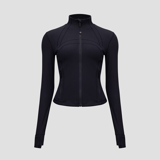 Lululemon丨Define Women's Sports Short Jacket *Ribbed Nulu Wicking LW3HB6S Black XS /4