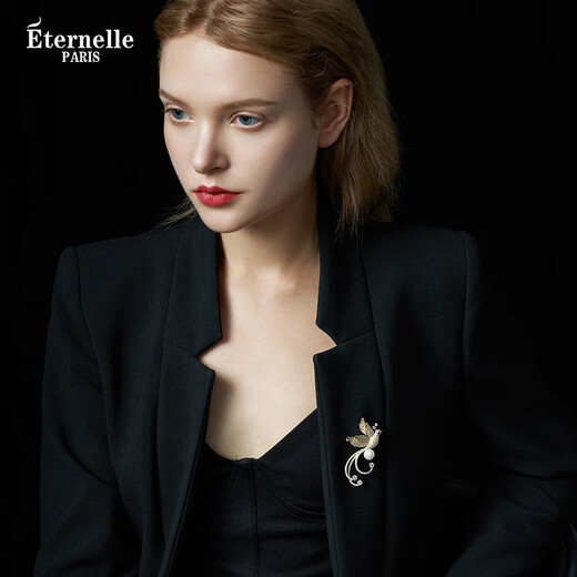 Eternelle French eternal original design Phoenix brooch high-end women's collar pin accessories 2025 new corsage bright gold