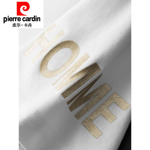 Pierre Cardin Ice Silk Anzug Männer kurzärmelige Mode Casual Sports Fashion Match hübsche Laufkleidung Sommer Neues Produkt gestrickt 5012 Set Weiß M.
