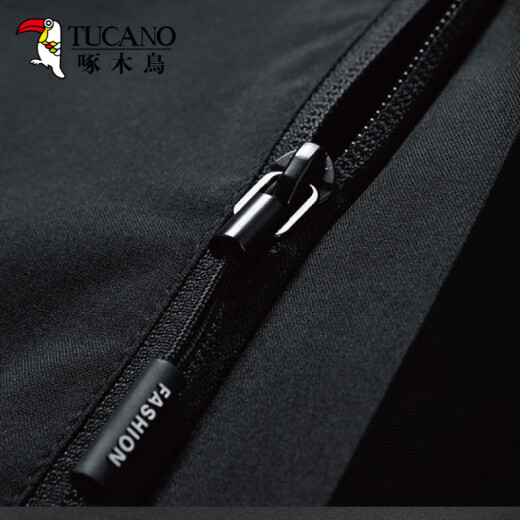 
Woodpecker Jacket Men's Jacket Autumn and Winter Clothes Men's Three-in-One Shock Clothes Hooded Loose Sports Working Top Men 6628 Black L (110-125Jin [Jin equals 0.5 kg])