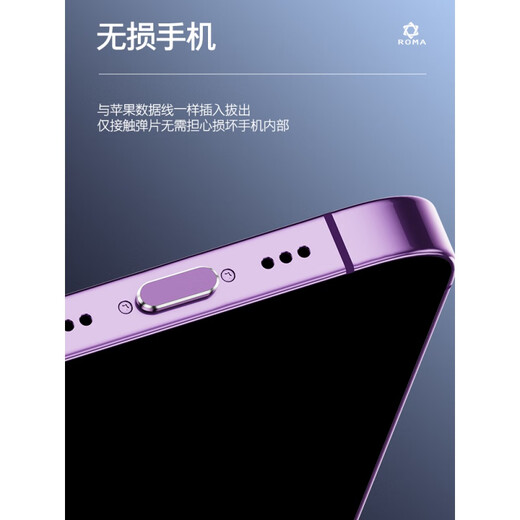 慕念（munian）适用苹果16ProMax手机充电口防尘塞iPhone16数据口电源塞16Pro电源口金属塞16防灰尘塞子堵头 【苹果16系列金属防尘塞】【金色x1套】