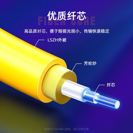 溪口 电信级FC-SC单模光纤跳线家用尾纤黄色成品圆转方1m2m5m3米室外 SC-FC【单模跳线】 80米 【 DSF-0800】
