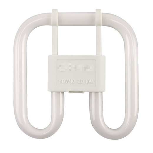 Yuelong is suitable for 2D butterfly shaped lamp four-pin square ceiling three primary color fluorescent ydw 10W16W21W28W3 YDW10-2D10W white light length and width 11.5*11.2C 6-10W