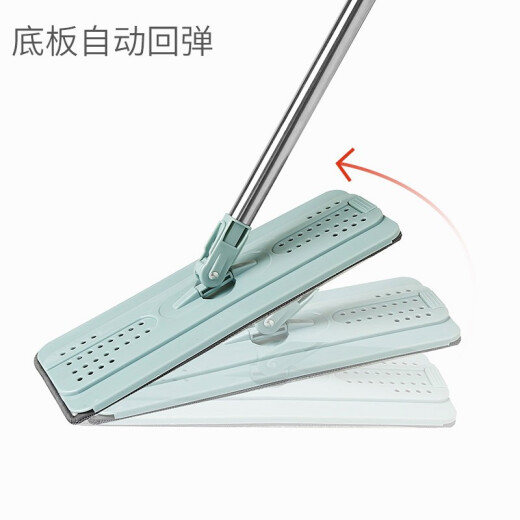 Muding scraping bucket hand-washable flat mop wet and dry floor wiping tiles wooden floor bathroom household absorbent mop dust removal cleaning mopping artifact 2 pieces with cloth