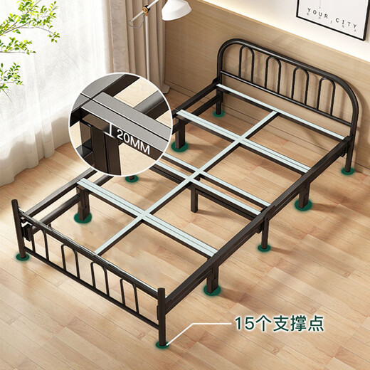 Xingkai folding bed portable simple home office nap bed accompanying bed foldable iron bed without installation 4 folding bed BGC820 120cm