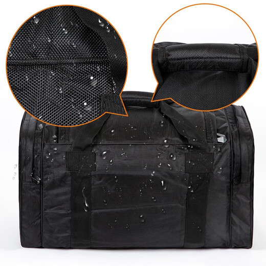 京安通 黑色前运包 留守被装袋留守包后留包加厚大容量防水帆布手提包