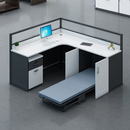 Zhongwei screen desk combination staff desk staff station modern simple partition card seat financial single station with cabinet