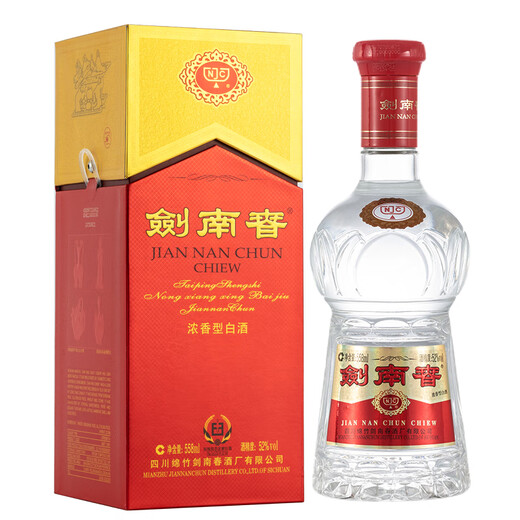 剑南春 水晶剑 52度 558ml 单瓶装 浓香型白酒 加量不加价