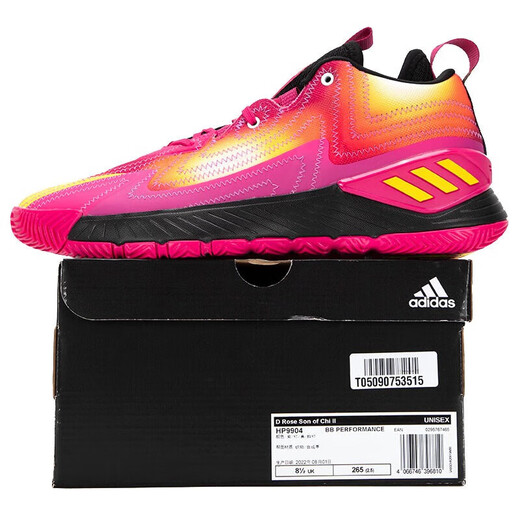 Chaussures de basket-ball adidas Chaussures masculines Spring Nouvelles chaussures de sport Rose 11 génération Boots Boots Absorption de choc confortable Chaussures décontractées respirantes HP9904 ROSE 40 (245 mm)