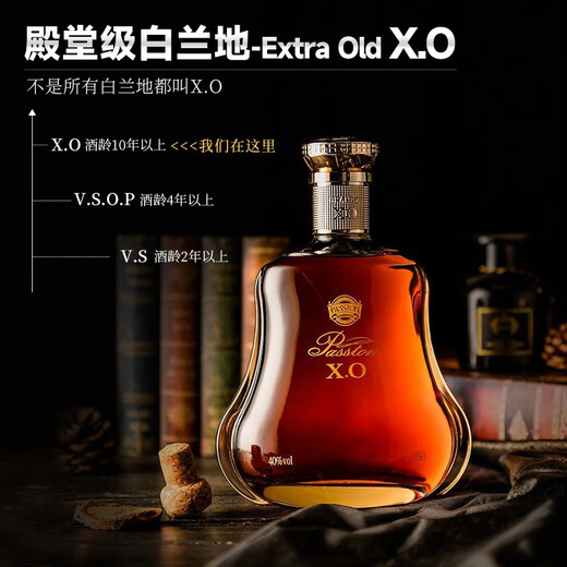 
Paiston French imported foreign wine brandy XO40 spirit wine gift box gold gourd original wine imported large capacity gift box 1L 1 bottle