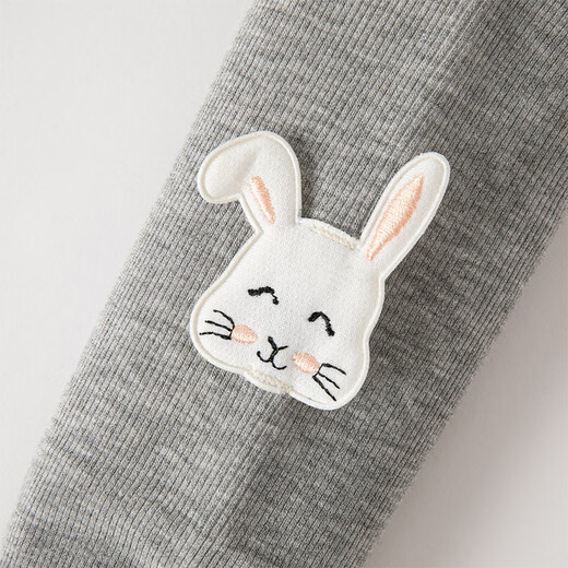 DAVE&BELLA children's leggings, baby socks, autumn and winter girls' pantyhose, toddler elastic socks, fashionable children's socks, children's clothing, gray 140cm (recommended height 130-140cm)