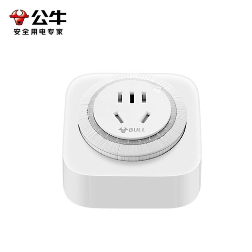 BULL timer socket timed charging plug-in strip mechanical timer high-power 16A cycle timed on and off power GND-2D high-power mechanical cycle timer