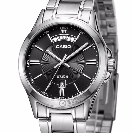 Casio (Casio) Casio (Casio) Watch Herrengeschäftsquarz wasserdichte Sportwache MTP-1381D-1AV Stahlgürtel Schwarz