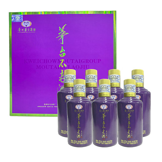 茅台集团 不老酒 炫七彩 2018年产 酱香型配制酒 46度 125mL 7瓶 礼盒 46度 125mL 7瓶 不老酒炫七彩一盒