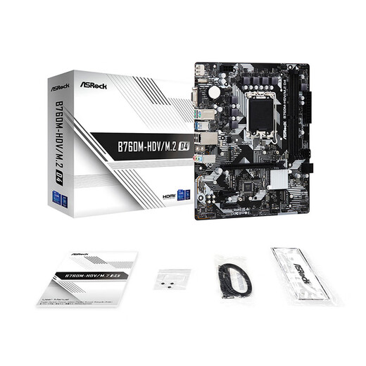 ASROCK B760M-HDV/M.2 D4 Motherboard unterstützt CPU 12600KF/14700KF/13600KF (Intel B760/LGA 1700)