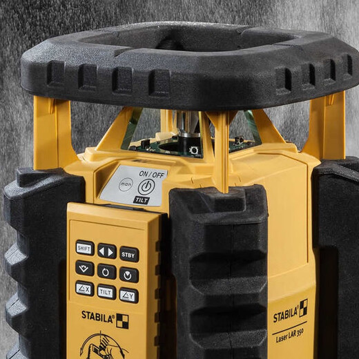 German Stabila Xidebao Lar 350 Rotary Rotary Laser nivelant le nivellement de haute précision et le dispositif de nivellement laser de la recherche droite, anti-automne, pluie, épreuve de poussière, accessoires en option: Rack d'inclinaison NKL (numéro d'article 16782)