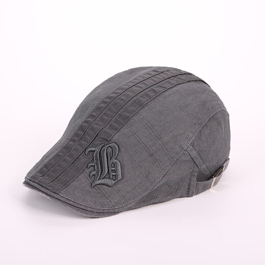 JINGJINGYI (JINGJINGYI) Korean Spring and Summer Beret Hat Men's Sun Protection Summer Visor Hat British Retro Plaid Peaked Cap Outdoor Leisure Advance Coffee Adjustable