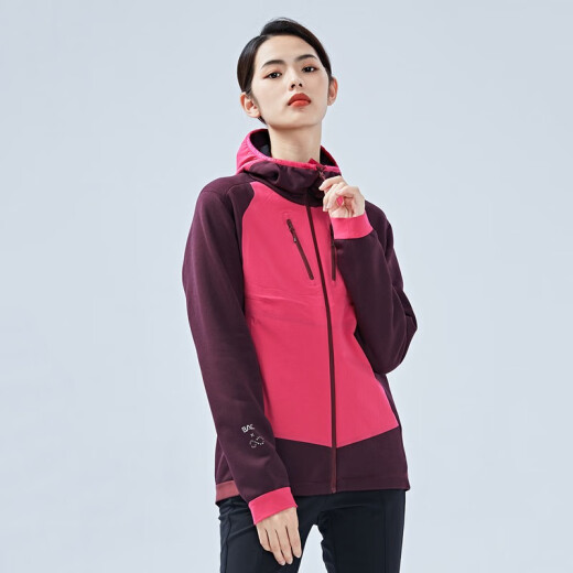 
BLACKYAK Autumn and Winter Women's Outdoor Leisure Knitted Stretch Brushed Jacket FLW686 Pink S(160)
