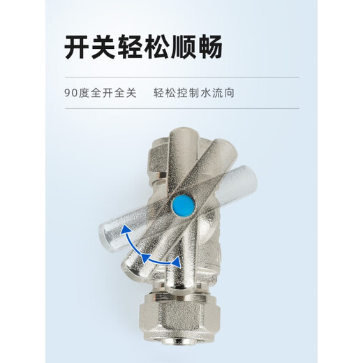 
XMSJ All Copper Aluminum-Plastic Pipe Inner Skein Valve Direct Solar Water Heater 32 Water Pipe 25 Floor Heating Connector 20 Accessories dn15 12161/2