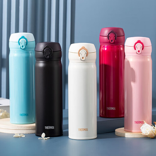 膳魔师（THERMOS）保温杯不锈钢水杯儿童男女士杯子毕业礼物车载定制团购JNL JNL-502黑色 500ml 热卖推荐