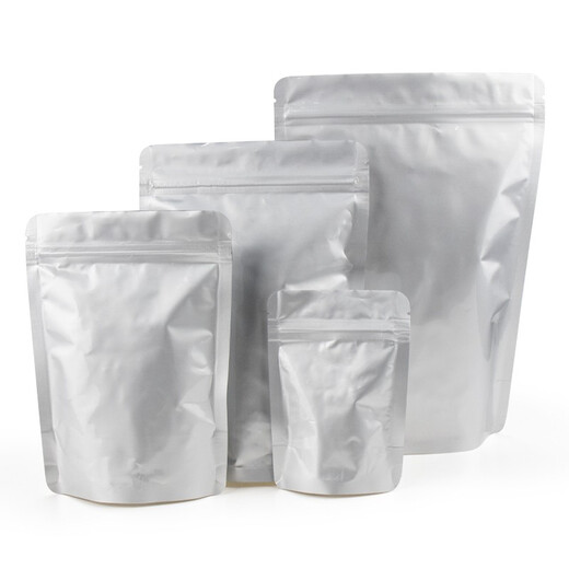 
Hethdigg JG-1098 Tea aluminum foil bag Zipper bag Aluminum foil self-standing self-sealing bag Round corner 21*31+5 (50 pieces)
