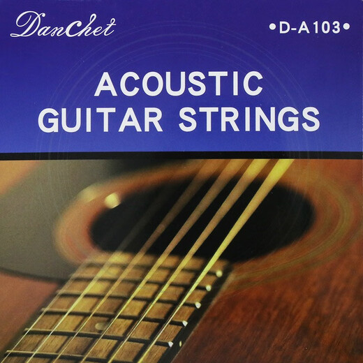 DANCHET Classic Folk Guitar Strings Electric Guitar Classical Guitar Strings Set of 6 Rust-proof Strings Guitar String Accessories Folk-Classic Blue Style-A103 Set