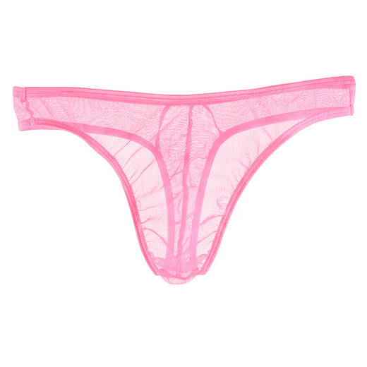 Ye zimei Männer Sex Unterwäsche Tanga-Männer ultradünne transparente Tüll sexy niedrige Taille u konvexe Perspektive Mesh T-Pants Purple All Size