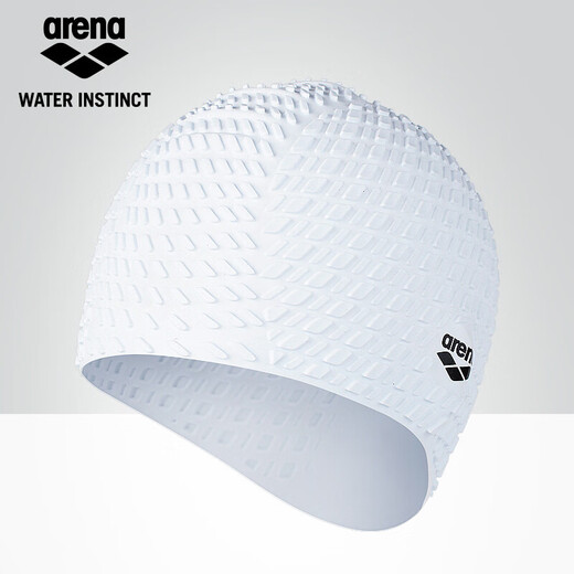 
Arena Arena Swimming Cap Bubble Cap High Elastic Comfort Waterproof Swimming Cap Silicone Long Hair Ear Care Universal 8600 White