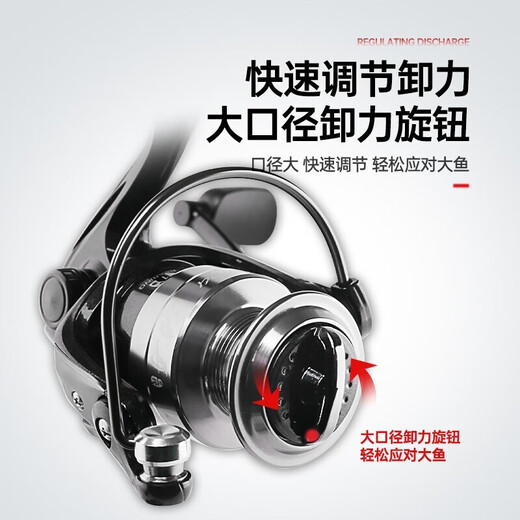 Guangwei (GW) Puzhou second and third generation spinning wheel, all-metal fishing reel, sea pole wheel, long-range fishing wheel, rock fishing lure wheel, fishing reel, Guangwei Puzhou third generation 3000 fishing reel