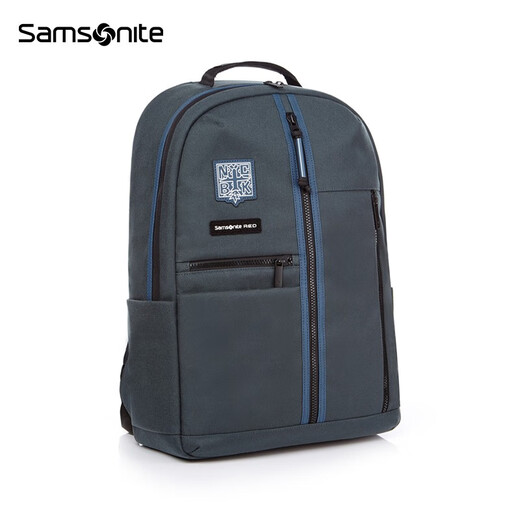 新秀丽（Samsonite）电脑双肩包男设计师新款印花书包背包大容量\GS5 24001*水绿色