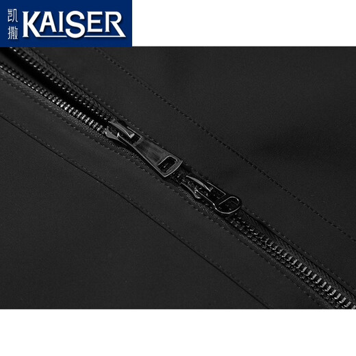 KAISER mink parka men's hooded mink fur lining mink coat men's political and business style office style nikk business wear black XL (175) (suitable for 120-135 Jin Jin equals 0.5 kg)