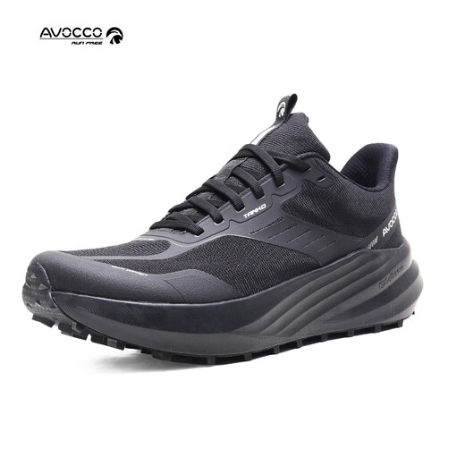 AVOCCO non-slip outsole tank cross-country running mountain shoes wide palm cushioning outdoor hiking shoes cushioning lightweight hiking shoes Samurai Black 44