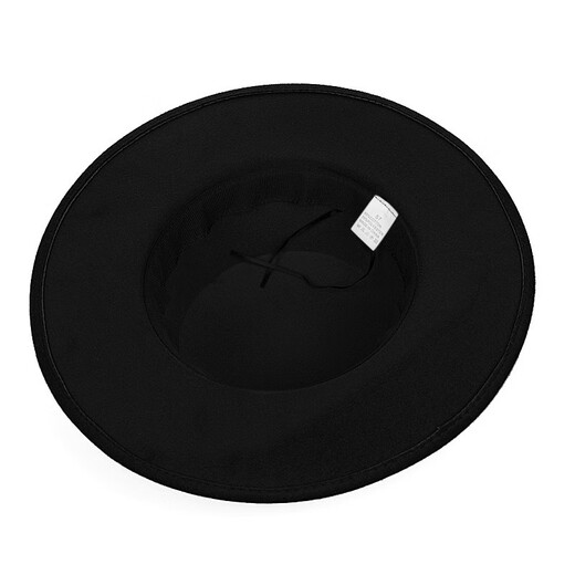 Choose letter parent-child couple flat brim hat for men and women in autumn and winter retro British jazz hat flat top big brim hat for women with sunshade hip-hop hat black one size fits 56-58cm head circumference