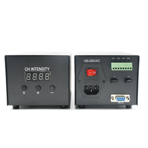 Yue Changsheng industrial camera LED light source brightness regulator 24V analog digital four-channel machine vision light source controller 2-channel analog controller APA-25W24V