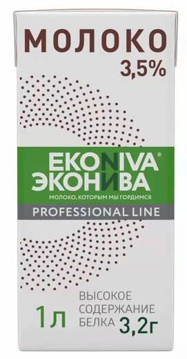 Slagong imported Russian Iconiva full-fat pure milk 1L pack of 6 boxes, note fat content + biscuits