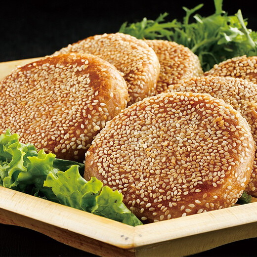 福成美食家 老北京麻酱烧饼840g12枚装 手工擀制32层酥脆芝麻火烧 早餐火锅夜宵食材 空气炸锅 方便面食伴侣