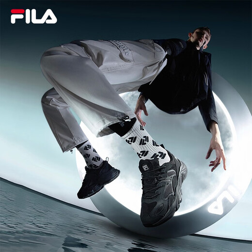 FILA Women's Shoes Running Shoes Mars Second Generation Retro Dad Shoes Sports Shoes Casual Jogging Shoes MARS Black-BK-F12W141116F 38